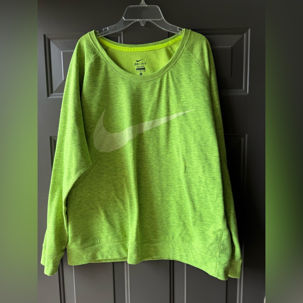 Lime green Nike sweatshirt